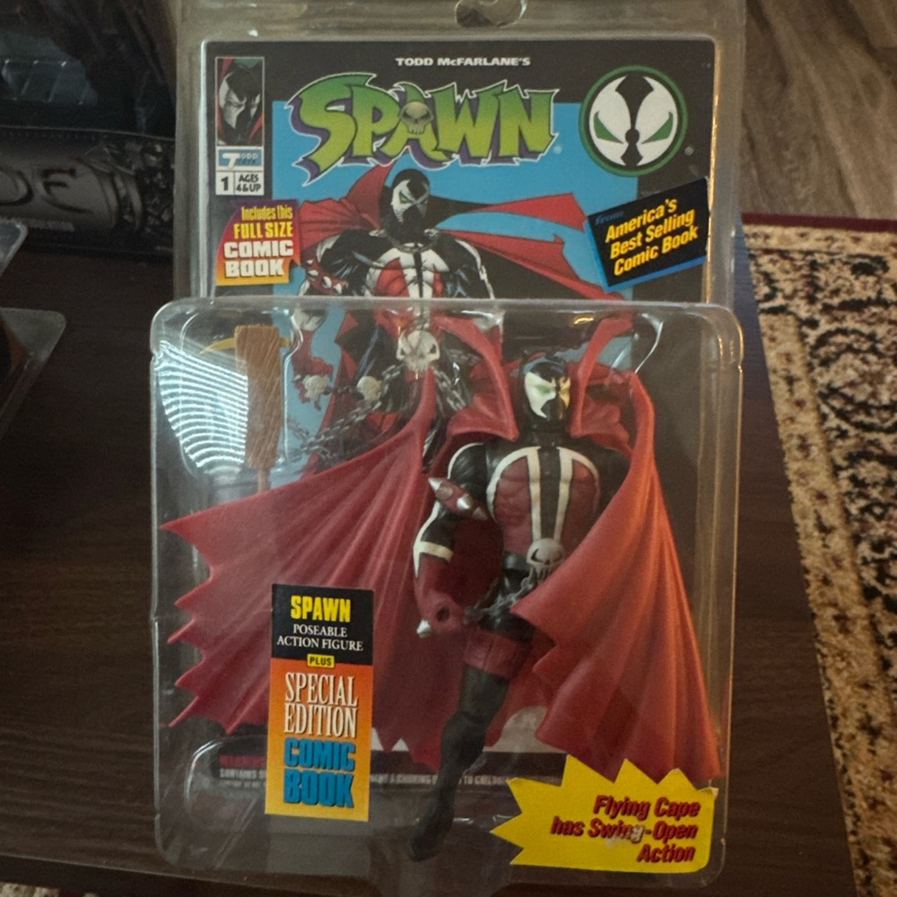 Spawn Action Figure with Red Cape